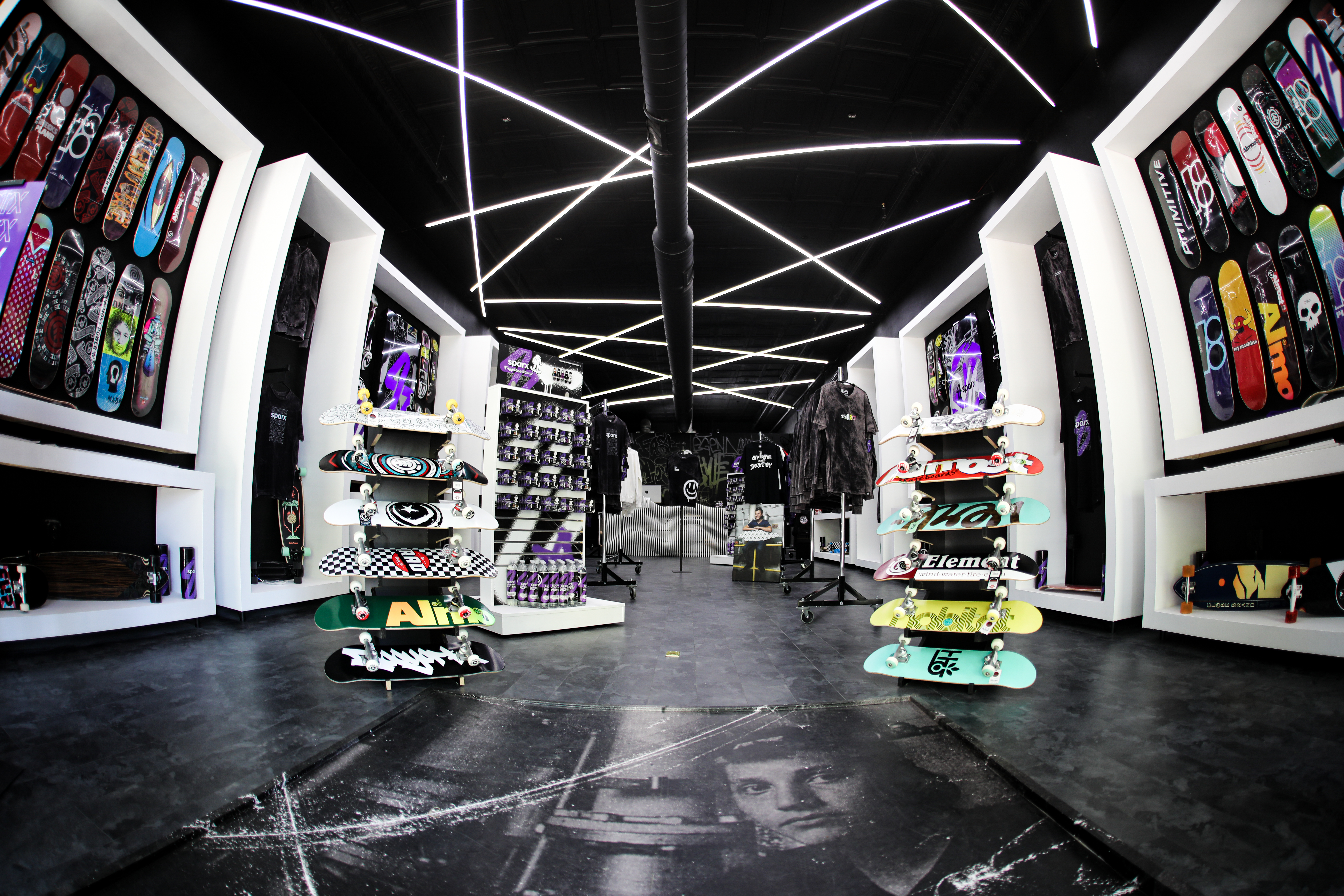 SPARX Board Co. Retail Store Interior — Danville, VA