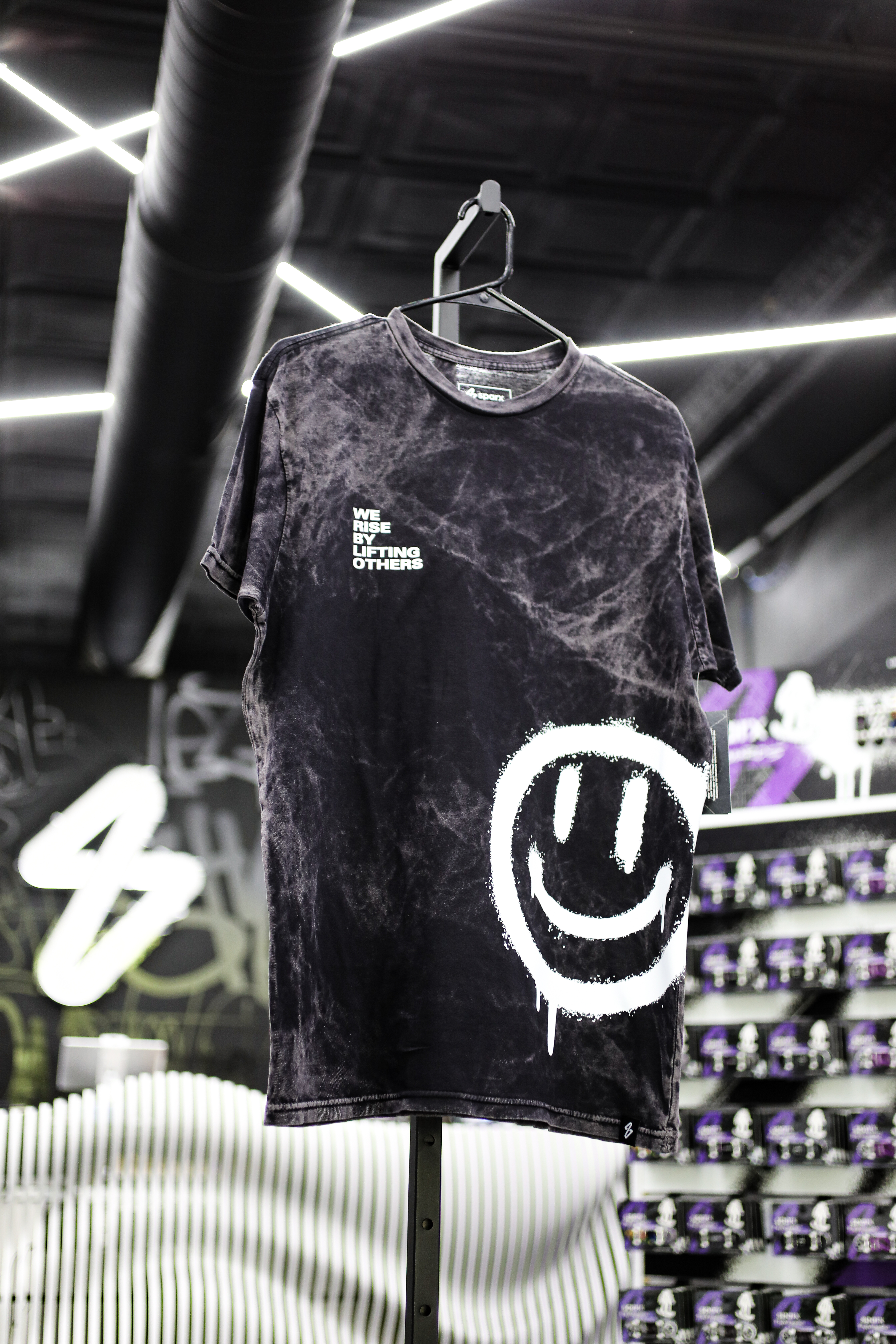 SPARX Board Co. products and apparel on shelves